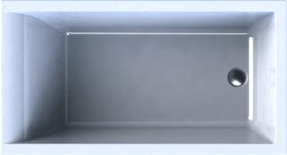 Wisa - Berceto Bad 130X70 Wit