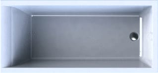 Wisa - Berceto Bad 150X70 Wit