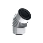 Burgerhout - TwinSafe Concentr. RGA/LTV buis Bocht Plooi 100/150 45Gr