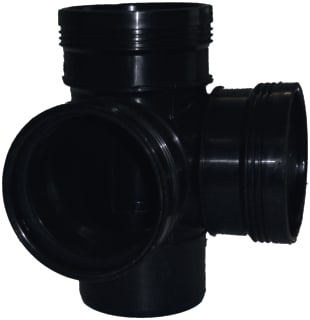 Wavin - Fitting met 4 aansluitingen Wafx Hoek Tstuk 88,5 Zw110