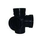 Wavin - Fitting met 4 aansluitingen Wafx Hoek Tstuk 88,5 Zw110