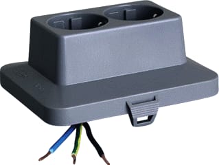 Attema - Cable-mate AK2-C2 Deksel voor opbouwdoos wand/plafond Ak2 Wcd-Deksel 2-V Grijs