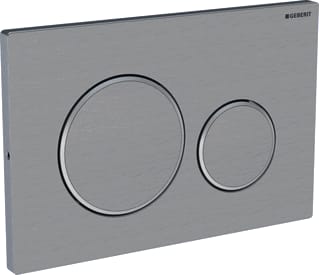 Geberit - Sigma20 Bedieningsplaat spoelsysteem Bed Pan Rnd Rvs