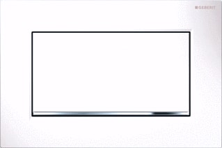 Geberit - Sigma10 Bedieningsplaat spoelsysteem Bed Pan Sq Wt/Chr