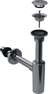 Geberit - P-, S-, beker sifon Sifon 40Mm Glansverchroomd