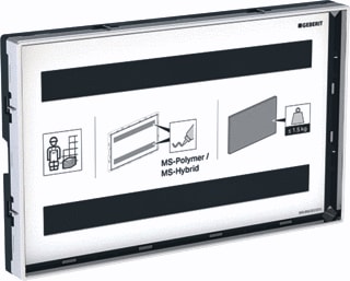 Geberit - Omega Bedieningsplaat spoelsysteem Bed Pan Zichtfr