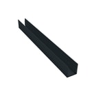 OneEightyOne - LED Profielen Toebeh./onderdelen lichtslang/-band Profiel Hoog 1M Zwart