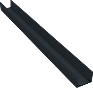 OneEightyOne - LED Profielen Toebeh./onderdelen lichtslang/-band Profiel Laag 2M Zwart