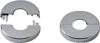 DRL - DRL-cachet Covers Buisrozet Rozet Chroom 15Mm