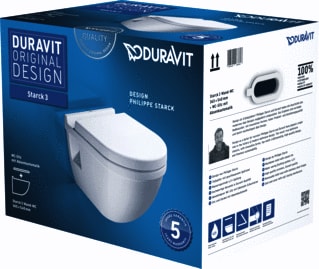 Duravit - Starck 3 Closet Starck-3 Wandcl+Zit W