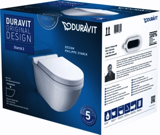 Duravit - Starck 3 Closet Starck-3 Wandcl Durafix W