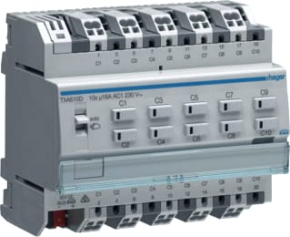 Hager - Schakelactor knx 10-voudig 16a capacitief
