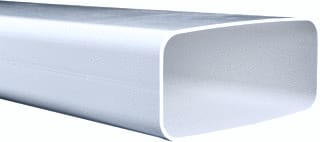 Nedco - Eco+ Rechthoekig luchtkanaal Buisstk 220X90Mm 6310 Wit