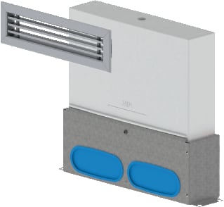 Burgerhout - Hybalans Plus WTW ventilatiekap Hb+ Vloerplenum Ovaal Kan