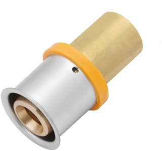 VSH - UltraPress K7226 Fitting met 2 aansluitingen Up Rech Kopp Prx 20X22 Ms