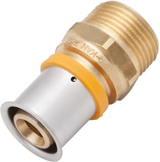 VSH - UltraPress K7020 Fitting met 2 aansluitingen Up Kopp Prxbt 20Xg3/4 Ms