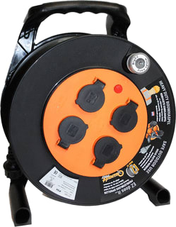 Tieman - Verlengkabelhaspel Big Ez Ra 25M 3G1,5 Zw