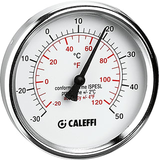 Caleffi - Bimetaalthermometer Thermometer -30° - 50°C