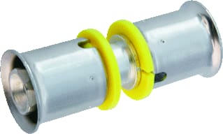 Wavin - Tigris Gas Fitting met 2 aansluitingen Tigr M1 Rechte Kopp 32