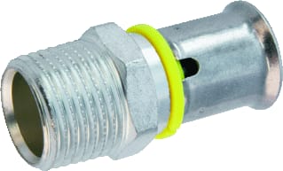 Wavin - Tigris Gas Fitting met 2 aansluitingen Tigr M1 Kopp 32X1 Bu