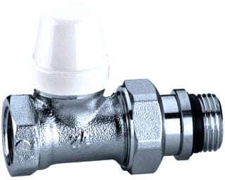 Caleffi - Radiatorvoetventiel Voetvent Recht 1/2"