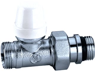 Caleffi - Radiatorvoetventiel Voetvent Recht 1/2"Xm23