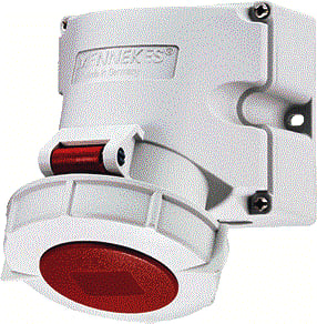 Mennekes - CEE-wandcontactdoos Wcd Cee Wd 5P 32A 400V Vn