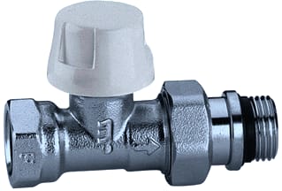 Caleffi - Radiatorafsluiter radvent staalbuis re 1/2"