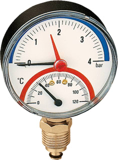 Caleffi - Mano-thermometer Thermo-Manometer 0-4 Bar