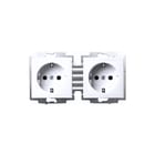 ABB Busch-Jaeger - Balance Wandcontactdoos (WCD schakelmat.) Wcd Ra 2V 20-2Euc-914-503