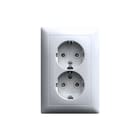 ABB Busch-Jaeger - Balance Wandcontactdoos (WCD schakelmat.) Wcd Ra 2V Comp 302Eujt-914
