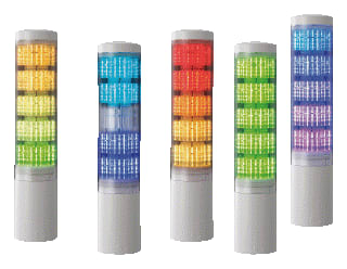 Patlite - LA6 Signaalzuil compleet sign 60 24v silver fa 3