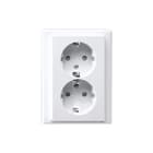 Schneider Electric Merten - M-Smart Wandcontactdoos (WCD schakelmat.) wcd ra 2v kv m-smart pwt