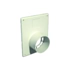 Ubbink - Rolux Flex Afdekrozet rookgas/luchttoevoerbuis Muurplaat 80/125 Ks Wit
