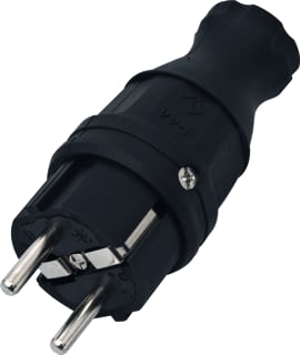 Kalthoff - Geaarde stekker Cst Ra 16A Elastomeer Zw