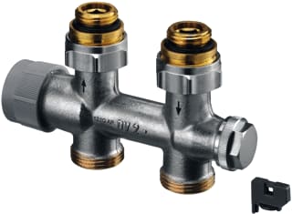 Oventrop - Multiblock TQ Rad.aansl.combi. m kraan+onderblok Anschlussarm