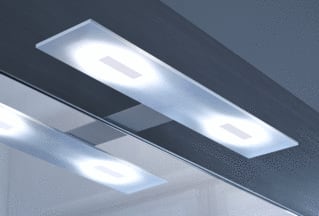 Silkline - Slim Plafond-/wandarmatuur spiegellamp 10w 1000lm