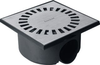 Easydrain - Aqua Compact Vloerput met 1 aansluiting Vloerput Aqua 15X15 50Mm
