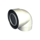 Ubbink - Push-Fit Concentr. RGA/LTV hulpstuk 2 aansl. p-f bocht 87 gr. 60/100 pp