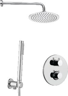 Paffoni - Birillo Douchemengkraan (opbouw) Light Set Rond