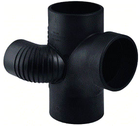 Geberit - Silent-db20 Fitting met 4 aansluitingen slnt20 strm tst prll r 110