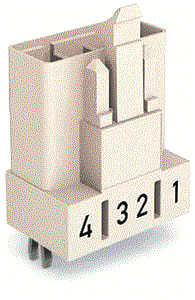 Wago - Conn. v insteekbare gebouwinstall. connector 890-834