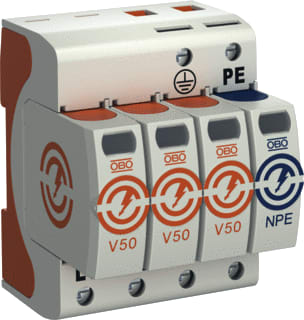 OBO - V50 385 Gecombineerde afleider energietech. Combi Ctrl V50-3+Npe-385