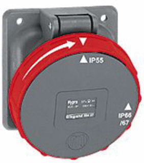 Legrand - Hypra CEE-contactdoos, aanbouw Inb Wcd 400V 63A 5P
