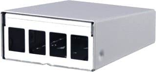 Metz Connect - PDE9P Front-/patchpan. leeg kast/lessenr Btr 130861-0402Ke