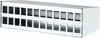 Metz Connect - PDE9P Front-/patchpan. leeg kast/lessenr btr 130861-2402ke