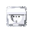 Schneider Electric Merten - Systeem M Wandcontactdoos (WCD schakelmat.) Sch-Stdo+Stk+Kl Tpb Pw
