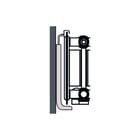 VASCO - Radiatorwandconsole Muurbv Flat Plint 200 Se2