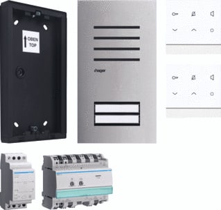 Hager - Elcom Deurintercom-set deurcom audioset reb421x