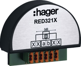 Hager - Elcom Aanvull. app. deur-/video-intercom audio-ontkopp 2drds inbw